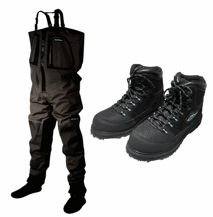 A.Jensen Narvi II breathable waders + Impala wading shoes with Felt