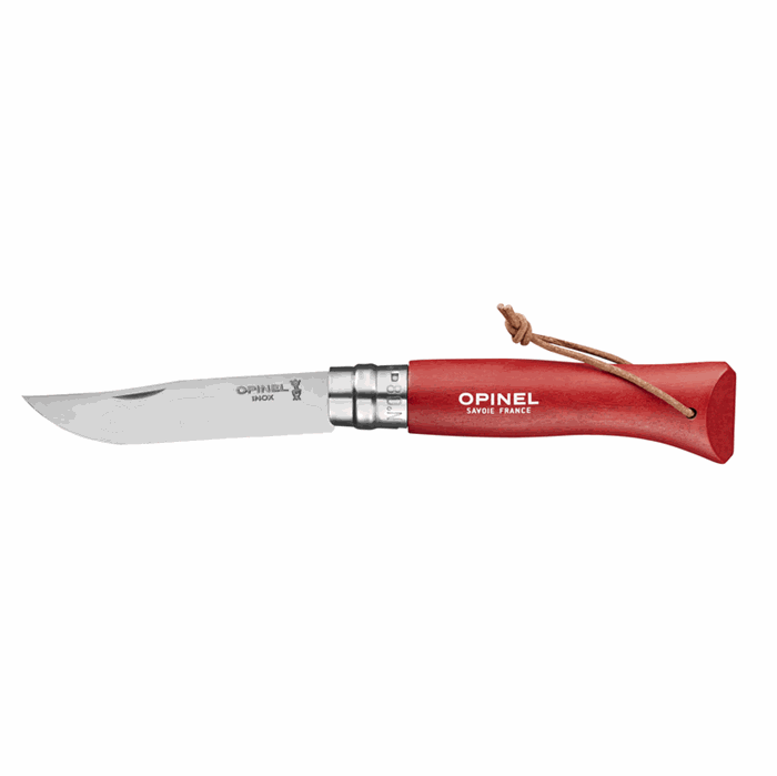 Opinal N°08 Classic foldekniv - Trekking Red